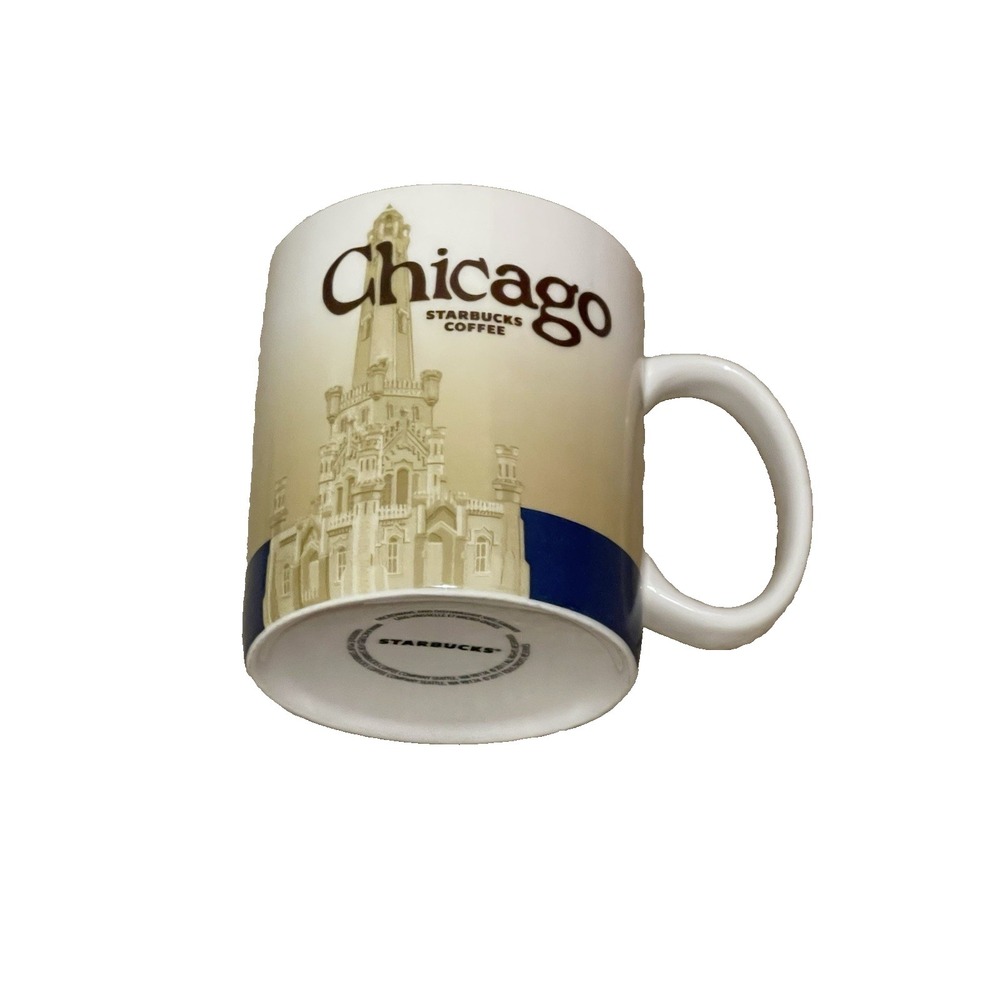 Starbucks Global Icon Collector Series 2009 Chicago Coffee Mug 16‎ Oz